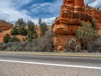 Red Rock Landscapes: Driving on the Scenic Roads of Utah