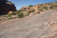 Red Rock Mountain in Utah: A Clear Sky Day