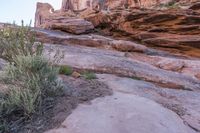 Red Rock Mountain: Escarpment under a Clear Sky