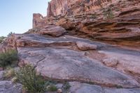 Red Rock Mountain: Escarpment under a Clear Sky
