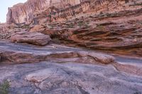 Red Rock Mountain: Escarpment under a Clear Sky
