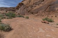 Red Rock Mountain Landforms in Utah, USA