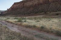 Red Rock Mountain in Utah with Clear Sky