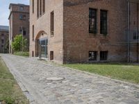 Residential Alley Way in Berlin Under a Clear Sky