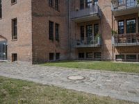 Residential Alley Way in Berlin Under a Clear Sky