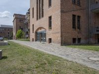 Residential Alley Way in Berlin Under a Clear Sky