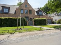 Residential Architecture in Hamburg with Green Grass