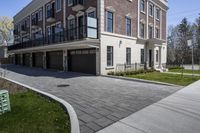 Residential Architecture on a Road in Ontario, Canada