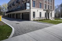 Residential Architecture on a Road in Ontario, Canada