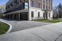 Residential Architecture on a Road in Ontario, Canada