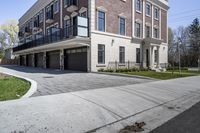 Residential Architecture on a Road in Ontario, Canada