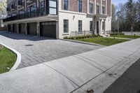 Residential Architecture on a Road in Ontario, Canada