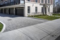 Residential Architecture on a Road in Ontario, Canada