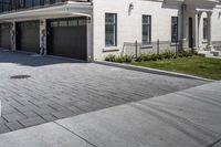 Residential Architecture on a Road in Ontario, Canada