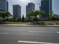 Residential Area in Barcelona: Clear Sky and City Life