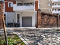 Residential Area in Berlin: A Brick Building