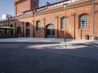 Residential Area in Berlin: Brick Wall in Winter