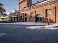 Residential Area in Berlin: Brick Wall in Winter