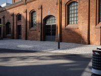 Residential Area in Berlin: Brick Wall in Winter