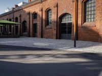 Residential Area in Berlin: Brick Wall in Winter