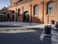 Residential Area in Berlin: Brick Wall in Winter