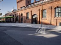 Residential Area in Berlin: Brick Wall in Winter
