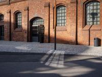 Residential Area in Berlin: Brick Wall in Winter