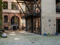 Residential Area in Berlin with Brick Wall and Wooden Flooring