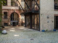 Residential Area in Berlin with Brick Wall and Wooden Flooring