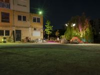 Residential Area in Berlin, Germany: Beautiful Trees and Green Grass