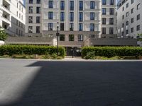 Residential Area in Berlin: Tree Shadows and Clear Sky