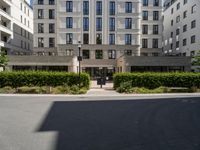 Residential Area in Berlin: Tree Shadows and Clear Sky