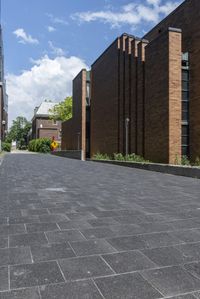 Residential Area with Brick Facade: Experiencing City Life