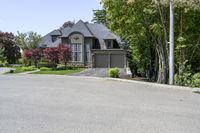 Residential Area in Canada: Brick Wall Entry