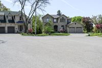 Residential Area in Canada: Brick Wall Entry