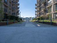 Residential Area in a City in Germany: Modern Architecture