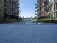 Residential Area in a City in Germany: Modern Architecture