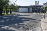 Residential Area in the City: Trees and Infrastructure