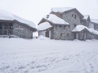 Residential Area in the French Alps during Gloomy Winter 002