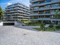 Residential Area in Germany: Clear Sky and Modern Architecture