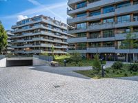 Residential Area in Germany: Clear Sky and Modern Architecture