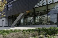 Residential Area with Glass Facade in a Canadian City