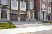 Residential Area with Houses and Buildings