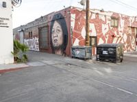 Residential Area with Los Angeles Street Art