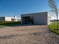 Residential Area in Netherlands: Villa House in Open Space