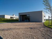 Residential Area in Netherlands: Villa House in Open Space