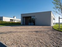 Residential Area in Netherlands: Villa House in Open Space