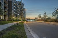 Residential Area in Ontario: Night Time View