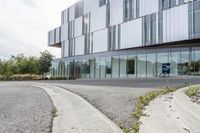 the building is designed to make people feel comfortable to work outside its windows, so that the parking lot can be reached