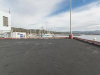 Residential Area with Pier and Harbor Landing in San Francisco, California, USA